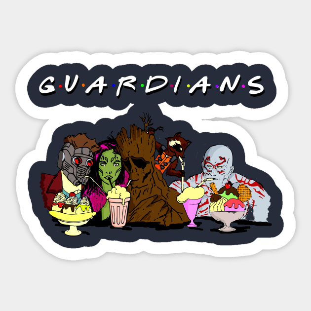 G U A R D I A N S Sticker by B4DW0LF